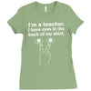 eyes in the back of my shirt Ladies Fitted T-Shirt