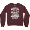 Super Cool Grammy Of A Freaking Awesome Grandson Crewneck Sweatshirt