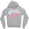 girls just want to have fundamental rights Zipper Hoodie