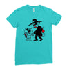 cat vs mouse Ladies Fitted T-Shirt