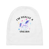 i'm really a unicorn Baby Beanies