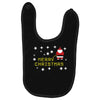 santa peeing merry christmas Baby Bibs