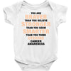Braver Stronger Smarter Uterine Cancer Awareness Baby Bodysuit