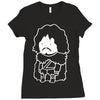 snow man Ladies Fitted T-Shirt