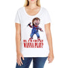 chucky funny quote ideal birthday present gift Ladies Curvy T-Shirt