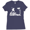 stop control Ladies Fitted T-Shirt