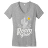 roam free Women's V-Neck T-Shirt