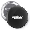 wme monday night raw Pin-back button
