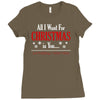 all i want for christmas is you Ladies Fitted T-Shirt