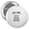 July Girl Pin-back button