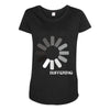 buffering  funny retro loading computer console fashion party Maternity Scoop Neck T-shirt