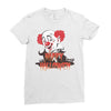 happy halloween clown Ladies Fitted T-Shirt