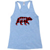 papa christmas bear Racerback Tank