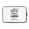 Weekend Forecast Camping With A Chance Of Drinking Laptop sleeve