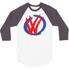 mod vw volkswagen dub logo 3/4 Sleeve Shirt