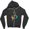 jake paul colorful Zipper Hoodie