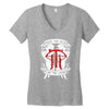 Fight The Dead Fear The Living Women's V-Neck T-Shirt