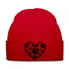 cat love paw Knit Cap