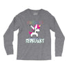 Born Unicorns-Born February Long Sleeve Shirts