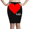 Besties Heart Family Matching Pencil Skirts