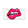 sexy lip biting License Plate