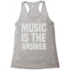 music is the answer Racerback Tank