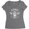 la coka nostra skull men Women's Triblend Scoop T-shirt