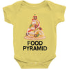 pizza lover's food pyramid Baby Bodysuit