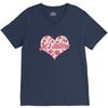 Jet'aime Flower Heart V-Neck Tee