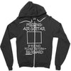 missing air guitar Zipper Hoodie