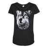 round neck dog wolf Maternity Scoop Neck T-shirt