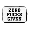 Zero Fucks Given Laptop sleeve