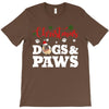 christmas dogs and paws T-Shirt