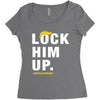 Lock Him Up Women's Triblend Scoop T-shirt
