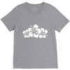 hawaiian flower V-Neck Tee