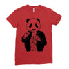 gangster panda Ladies Fitted T-Shirt