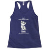 all i care about are cats and like 3 people Racerback Tank