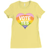 Vote Yes-Australia Marriage Equality Ladies Fitted T-Shirt