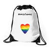 Worth The Wait Rainbow Drawstring Bags
