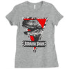 jurassic park raptor natural Ladies Fitted T-Shirt