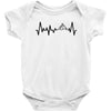 Heart Beats Mountain Baby Bodysuit