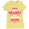 The Best Grammy Was Born In March Ladies Fitted T-Shirt