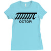 octopi Ladies Fitted T-Shirt