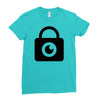 padlock eye Ladies Fitted T-Shirt