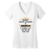 Smart Good Looking Songwriter Doesnt Get Better Than This Women's V-Neck T-Shirt