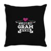 World's Best Gram Ever Throw Pillow