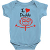 i love daddy Baby Bodysuit
