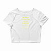 votez marine la pen france 2017 Crop Top