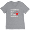 i still mis my ex but my aim is improving V-Neck Tee
