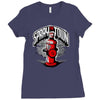 spray the towwn Ladies Fitted T-Shirt